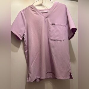 Figs Catarina Scrub Top and Zamora Joggers in Lavender Haze